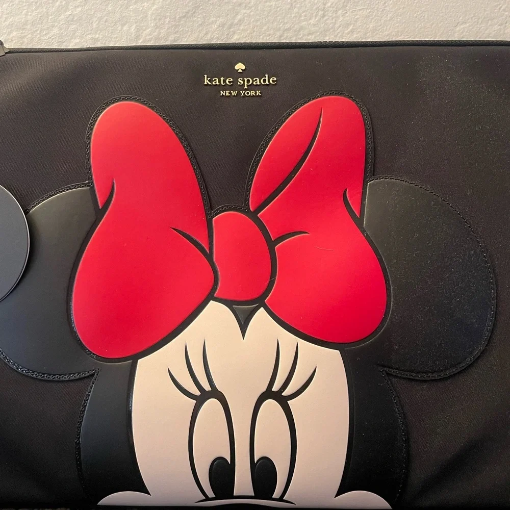 Kate Spade Black and Red Minnie Mouse Laptop Sleeve